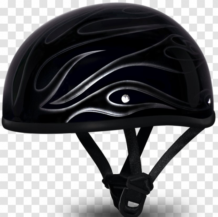 Motorcycle Helmets Accessories Harley-Davidson - Bicycle Helmet - Flame Skull Pursuit Transparent PNG