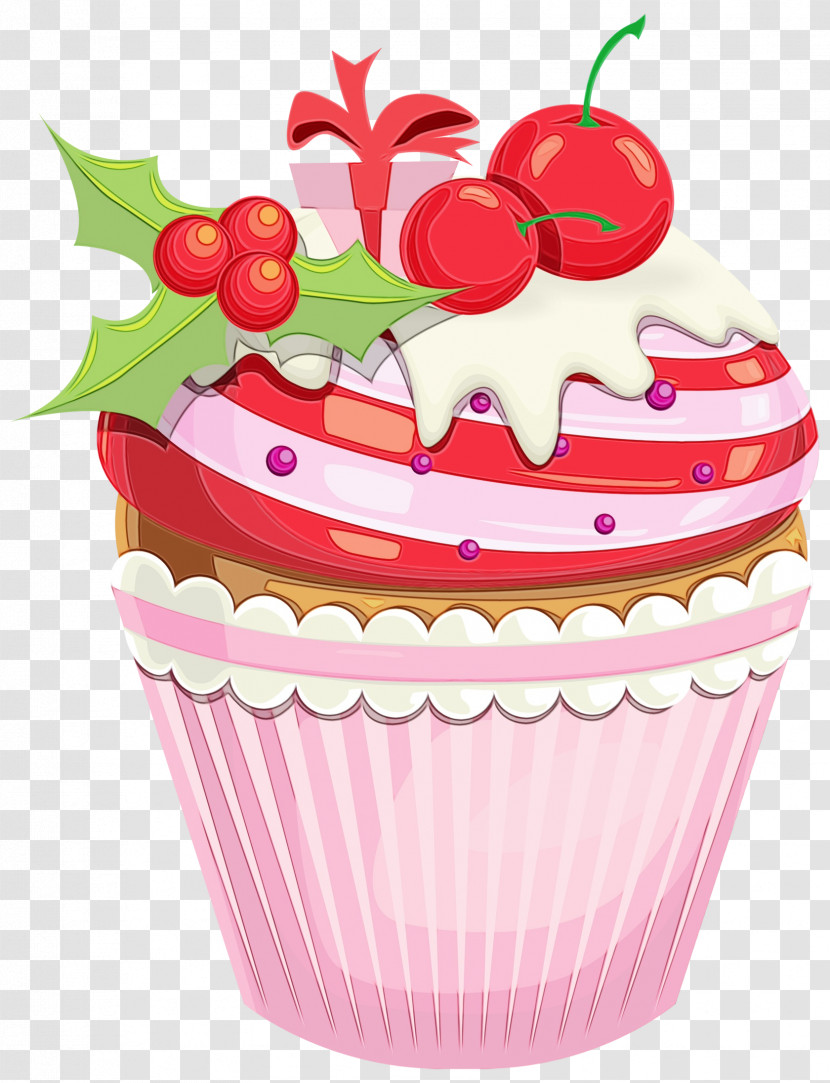 Baking Cup Pink Food Cupcake Cake Transparent PNG