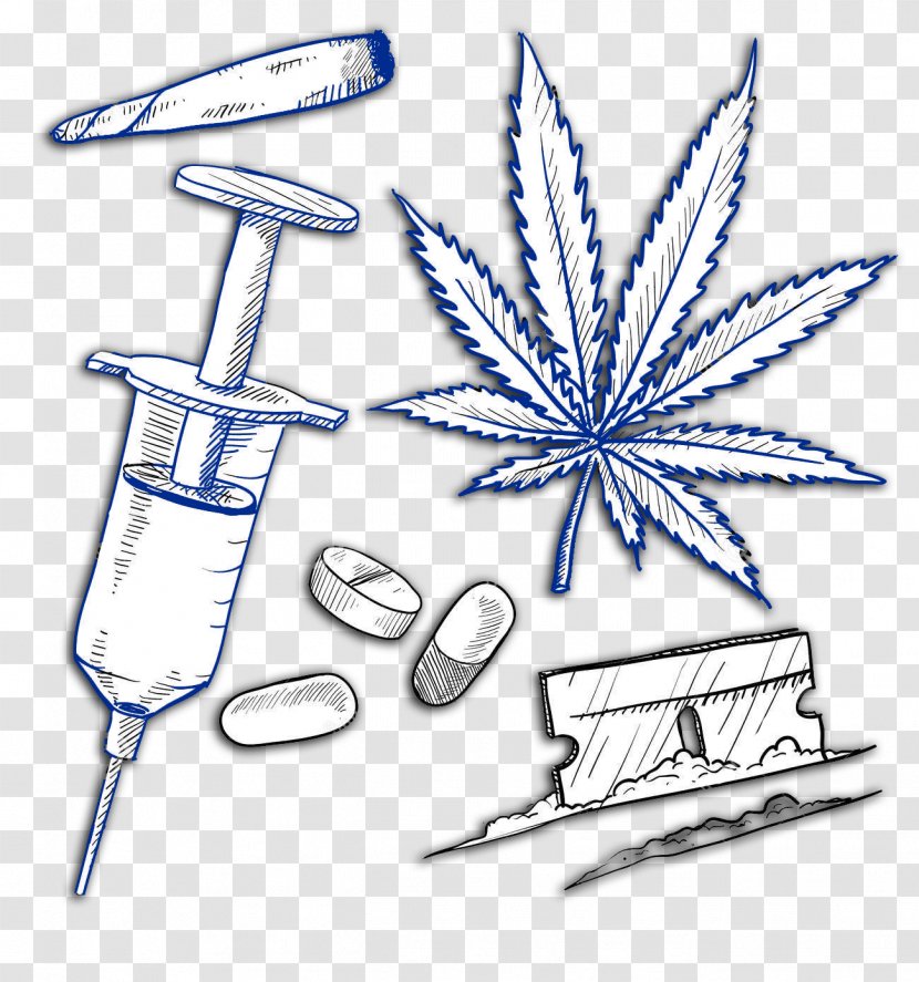 Drug Addiction Drawing Clip Art - Plant - Cocain Transparent PNG