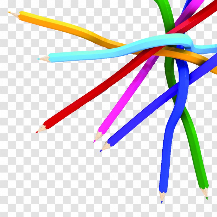 Paper Colored Pencil Technology - Point - Pen Transparent PNG