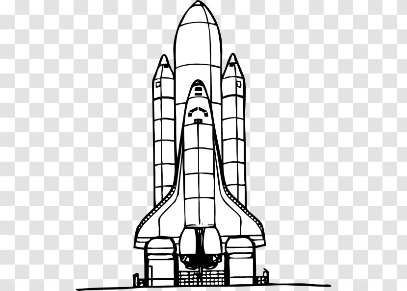 Space Shuttle Spacecraft Drawing Clip Art - Cliparts Station Transparent PNG