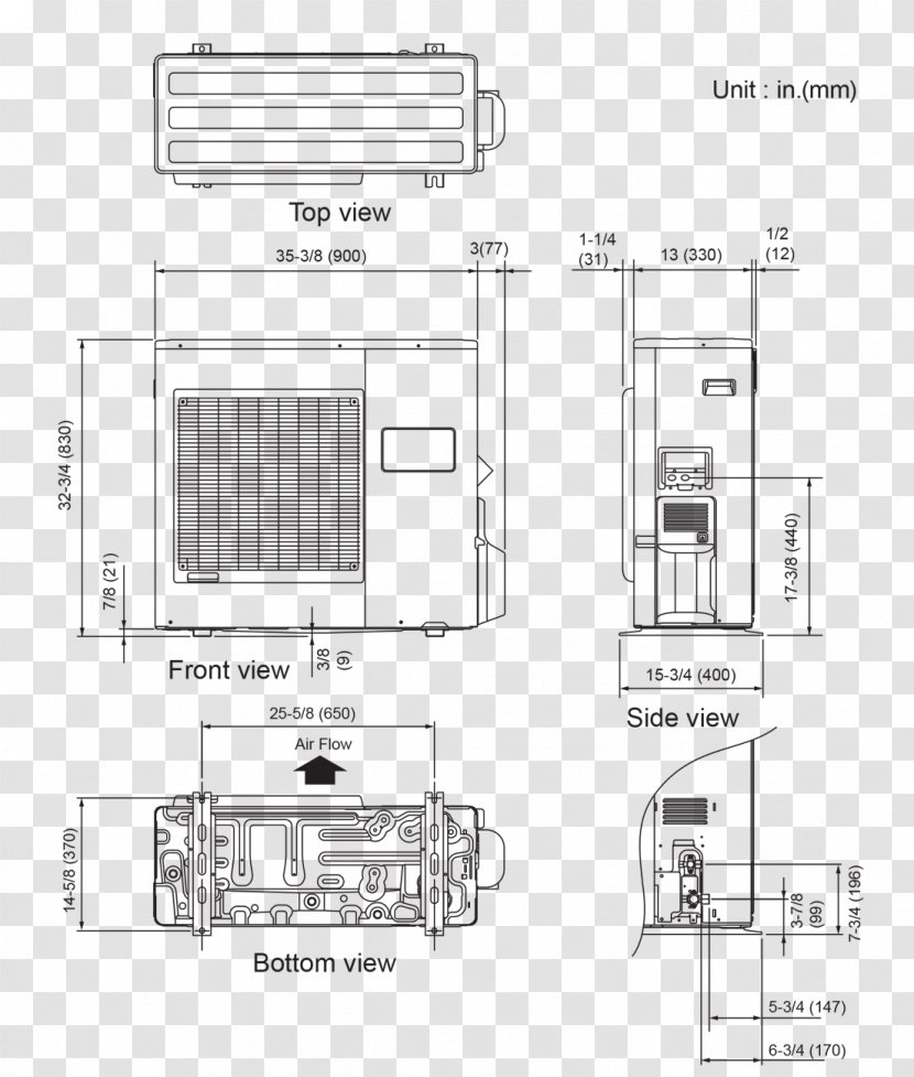 Floor Plan Technical Drawing - Black And White - Design Transparent PNG