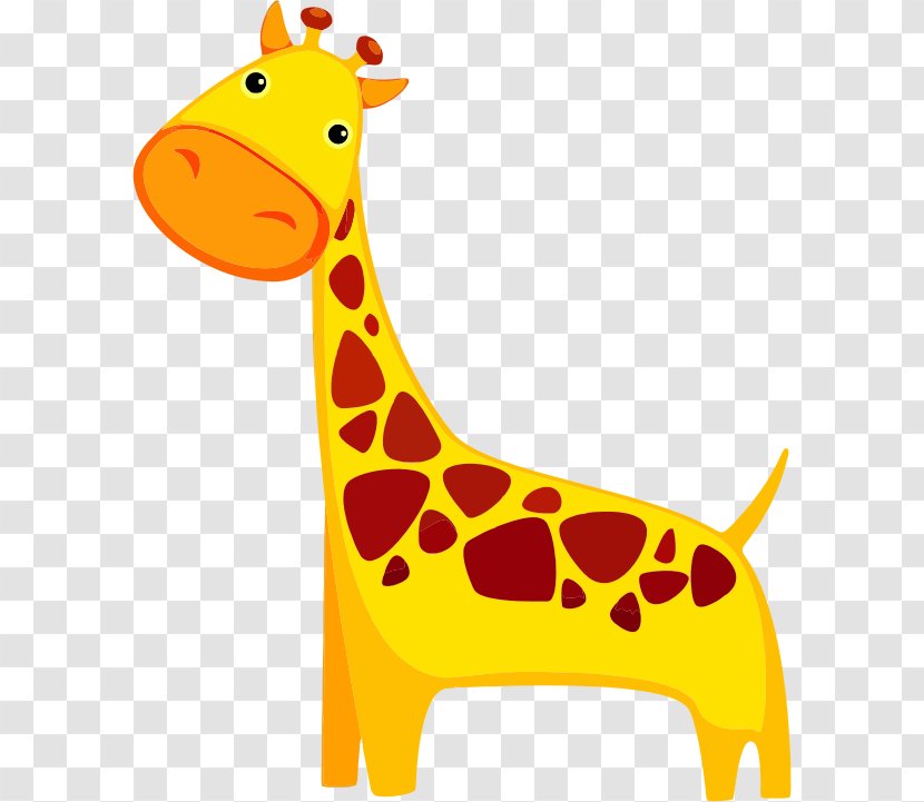 Giraffe Cartoon Clip Art - Mammal - Animated Cliparts Transparent PNG