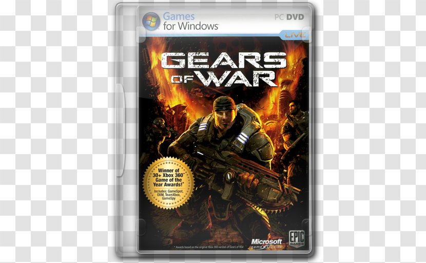 Gears Of War 2 3 4 Xbox 360 - Video Game Software Transparent PNG