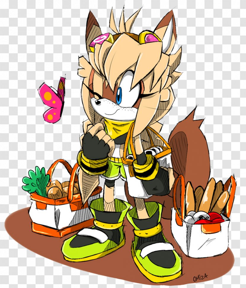 Sonic The Hedgehog Knuckles Echidna Character Drawing - Mythical Creature - Squirrel Transparent PNG