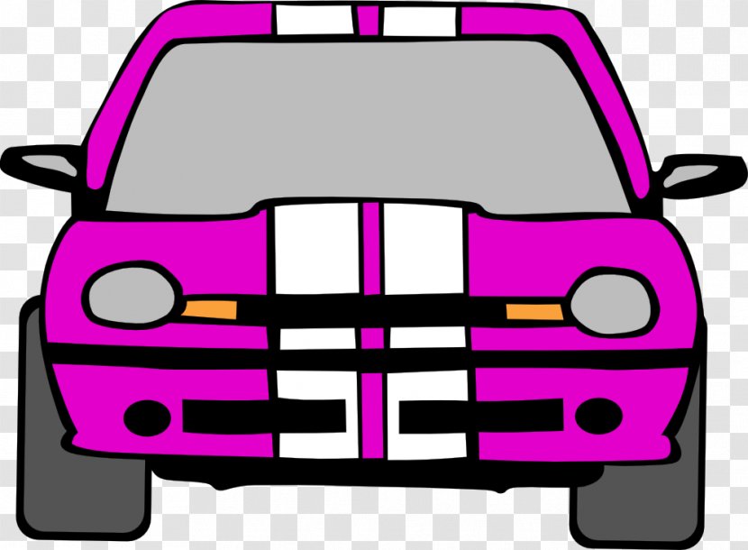 Sports Car Clip Art - Magenta - Driving Clipart Transparent PNG