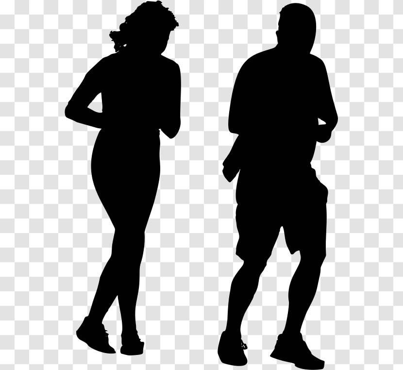 Jogging Silhouette Sport Clip Art - Running Transparent PNG