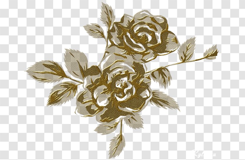 Watercolor Painting Clip Art - Blog - Gold Flowers Transparent PNG