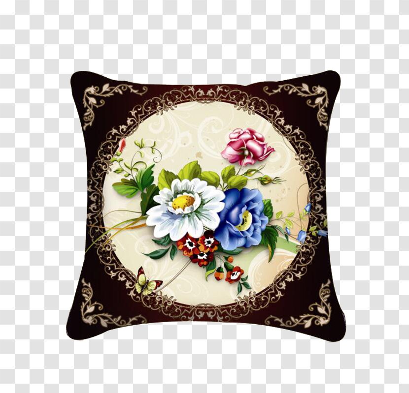 Pillow Cross-stitch Embroidery Sewing Cushion - Beau-Rivage Stitch Transparent PNG