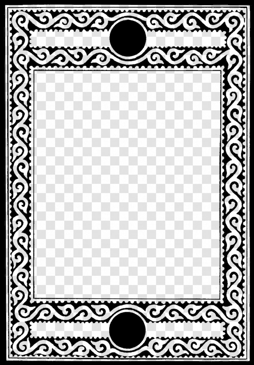 Borders And Frames Picture Black White Clip Art - Rectangle - Frame Transparent PNG