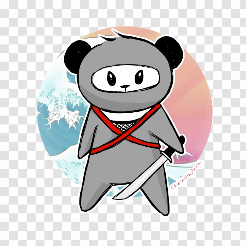 Giant Panda Red Pandas Ninja Clip Art - Smile Transparent PNG