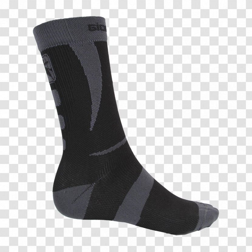 Sock Black M - Exhausted Cyclist Transparent PNG