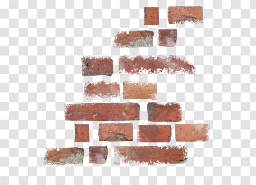 Brick Wall - Broken Red Bricks Transparent PNG