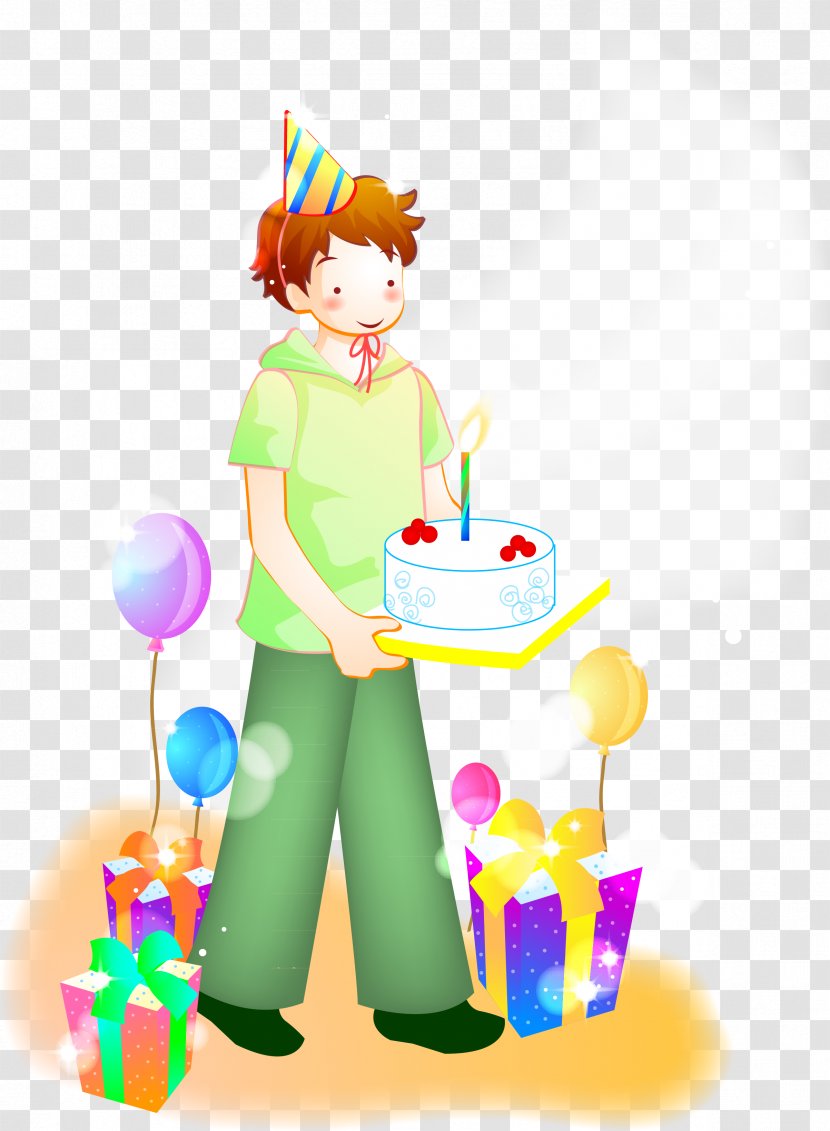 Birthday Boy Illustration - Cartoon Transparent PNG
