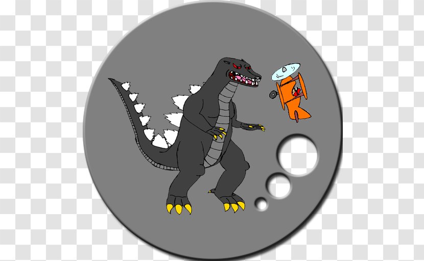 Tyrannosaurus Velociraptor Cartoon Character Fiction - Godzila Transparent PNG