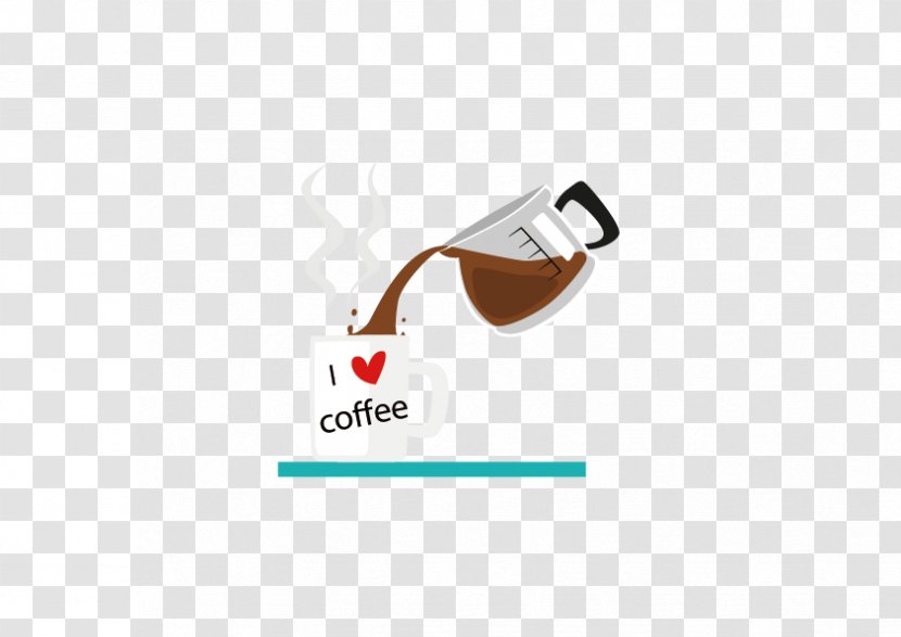 Coffee Cup Tea Cafe - White - Hand-painted Pour Transparent PNG