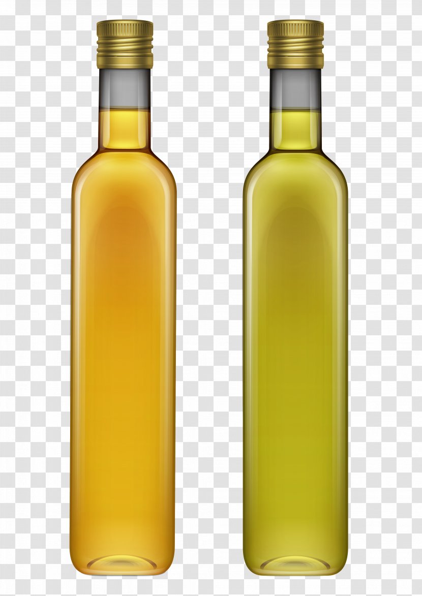 Vegetable Oil Glass Bottle - Design Transparent PNG