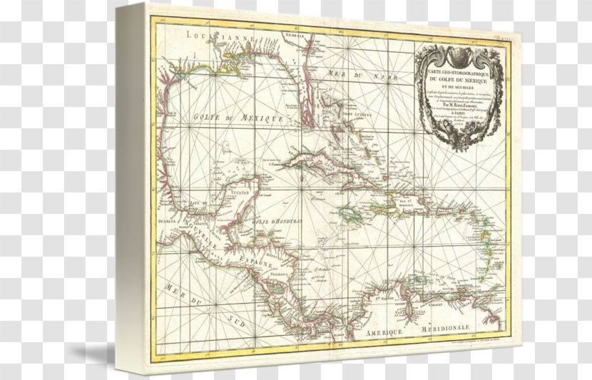 West Indies Caribbean Nautical Chart Road Map Transparent PNG