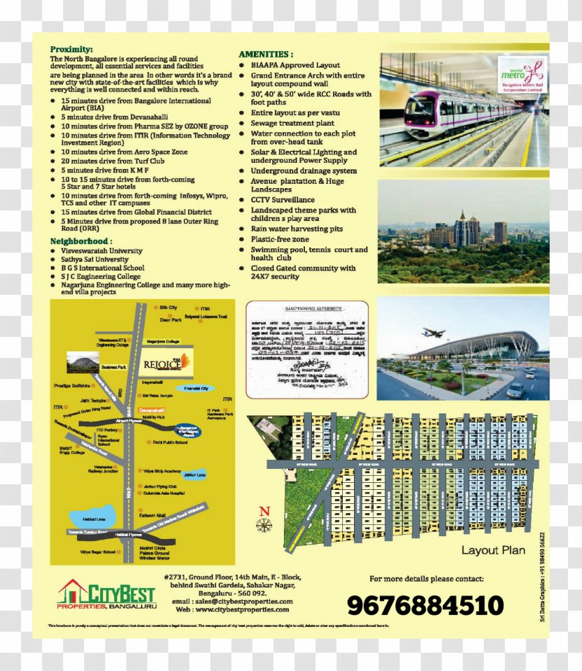 Devanahalli Plots In Bangalore Gated Community Residential Area Transparent PNG
