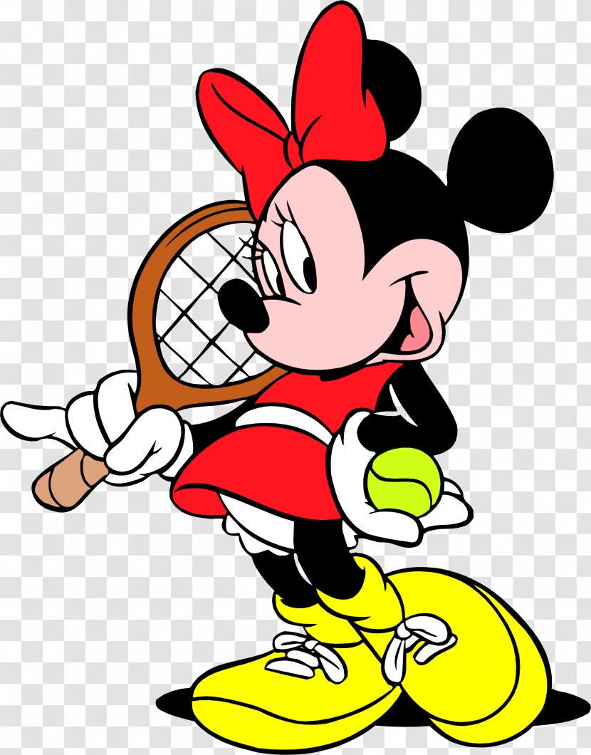 Minnie Mouse Mickey Tennis Balls Racket - Strings Transparent PNG