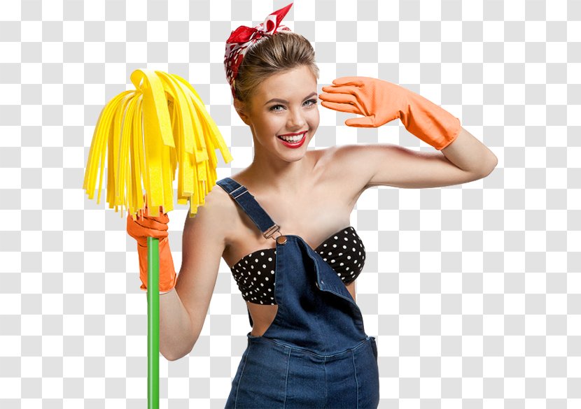 Stock Photography Maid Cleaner Cleaning Broom - Cartoon - Heart Transparent PNG