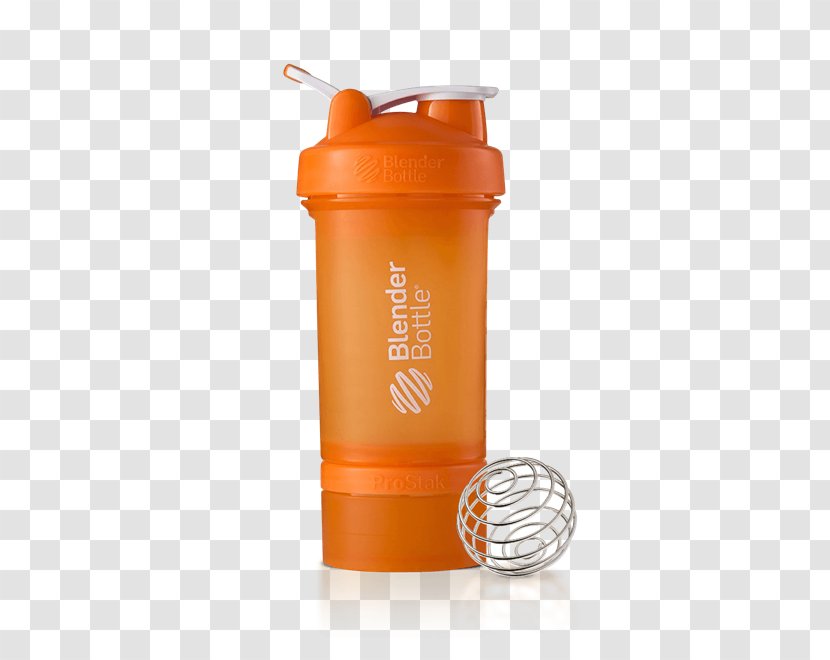 Water Bottles Cocktail Shakers BlenderBottle ProStak Shaker Cup Expansion Pak 2x - Orange - Bottle Transparent PNG