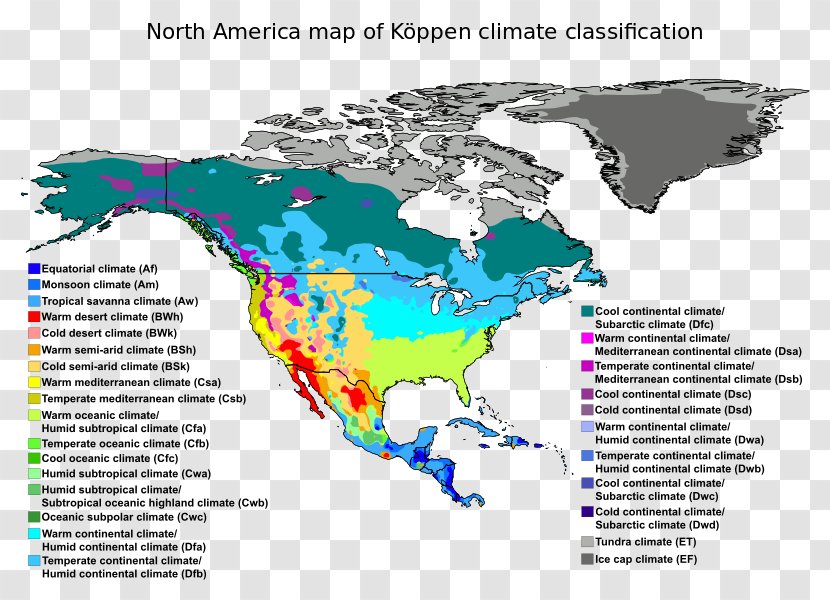 United States Köppen Climate Classification Map - Continent - Europe And The Transparent PNG