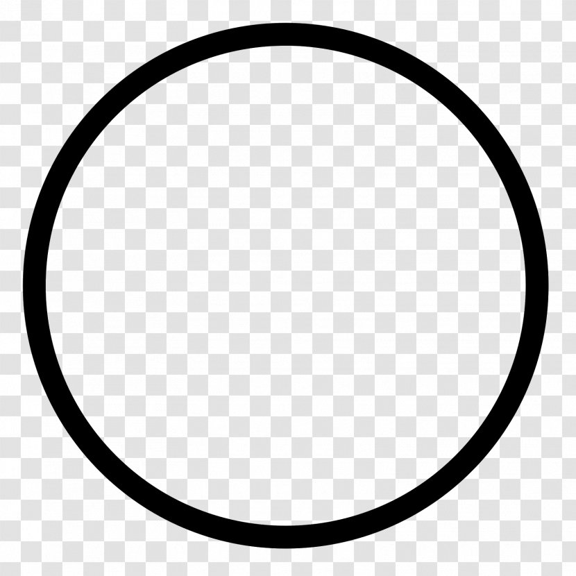 Circle - Black And White - Cercle Transparent PNG
