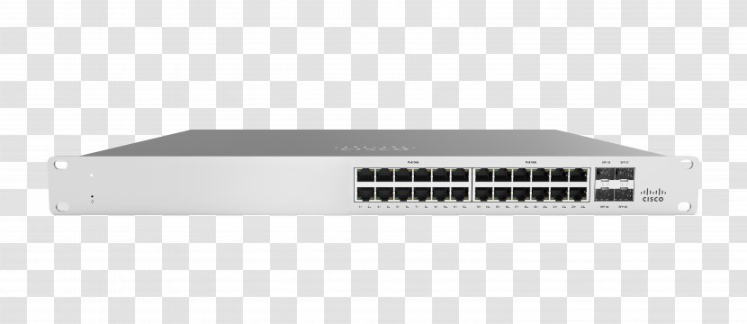 Gigabit Ethernet Cisco Meraki Network Switch Power Over Port - Ieee 8023at - Mantle Transparent PNG