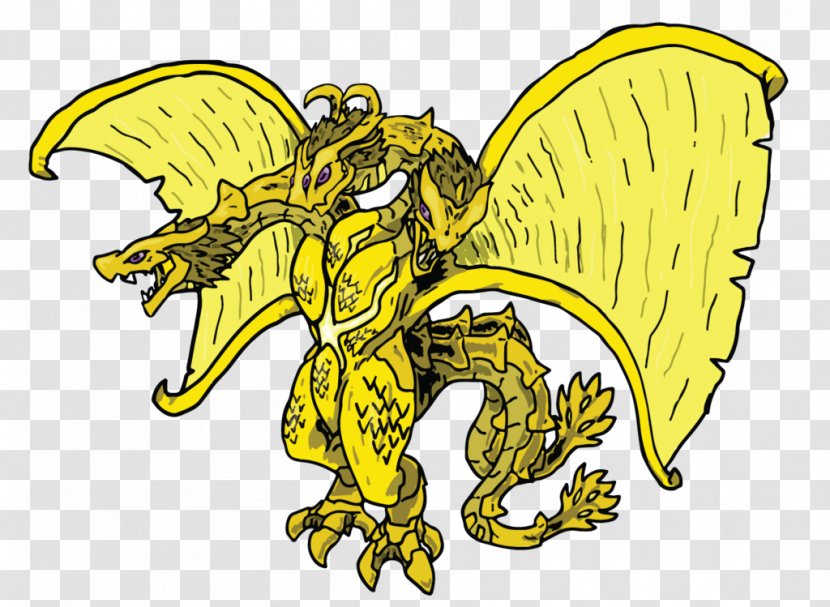 Kaiju King Ghidorah Rodan Dragon Fantasy - Mythique - Membrane Winged Insect Transparent PNG