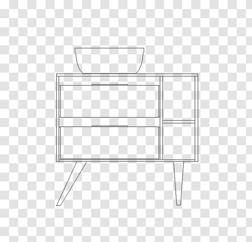 Shelf Line Angle - White - Design Transparent PNG