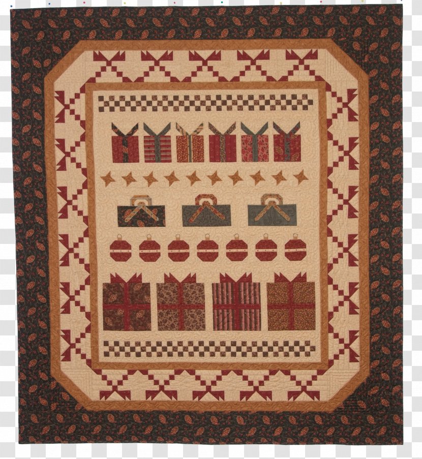 Quilt Needlework Textile Square Meter - Brown Transparent PNG