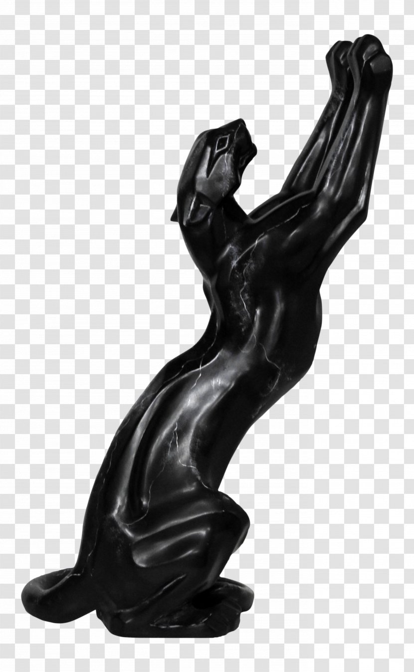 Statue Black Panther Sculpture Art Deco - Chairish Transparent PNG