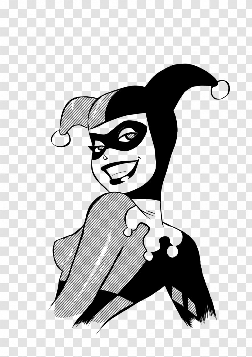 Harley Quinn Joker Poison Ivy Batman Catwoman - Black And White Transparent PNG
