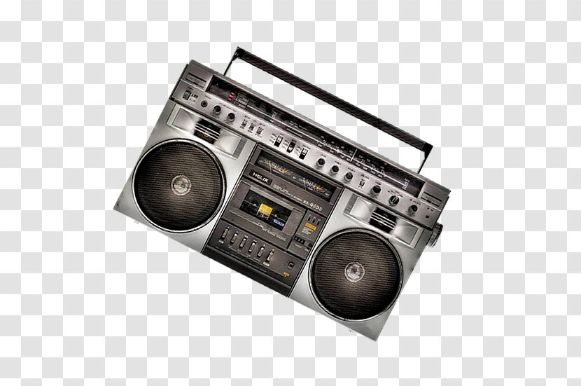 Boombox Radio Poster - Silhouette Transparent PNG