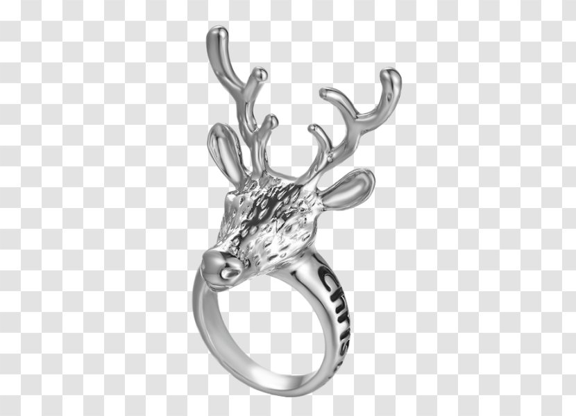 Earring Wedding Ring Christmas Silver - Finger Transparent PNG