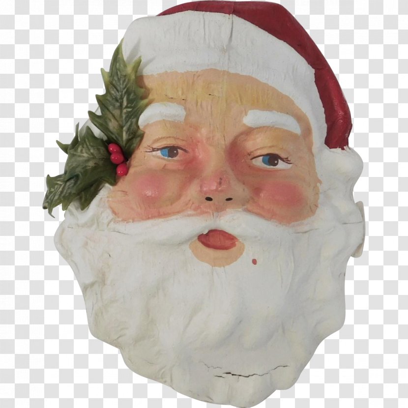 Santa Claus Christmas Ornament Facial Hair Nose Transparent PNG
