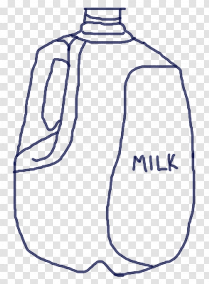 Coloring Book Drawing Milk Jug - Watercolor Transparent PNG