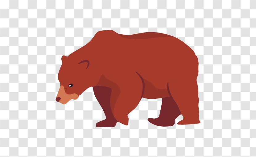 Grizzly Bear Polar Brown - Tree - Flat Image Transparent PNG
