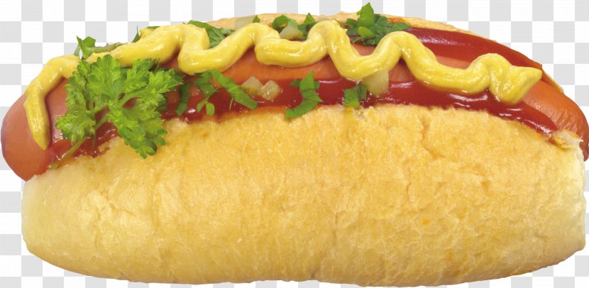 Hot Dog Fast Food Junk Hamburger French Fries - Bockwurst Transparent PNG