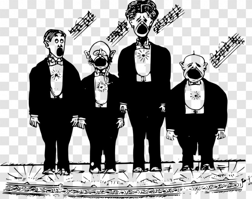 Choir Singing Men's Chorus Clip Art - Watercolor Transparent PNG