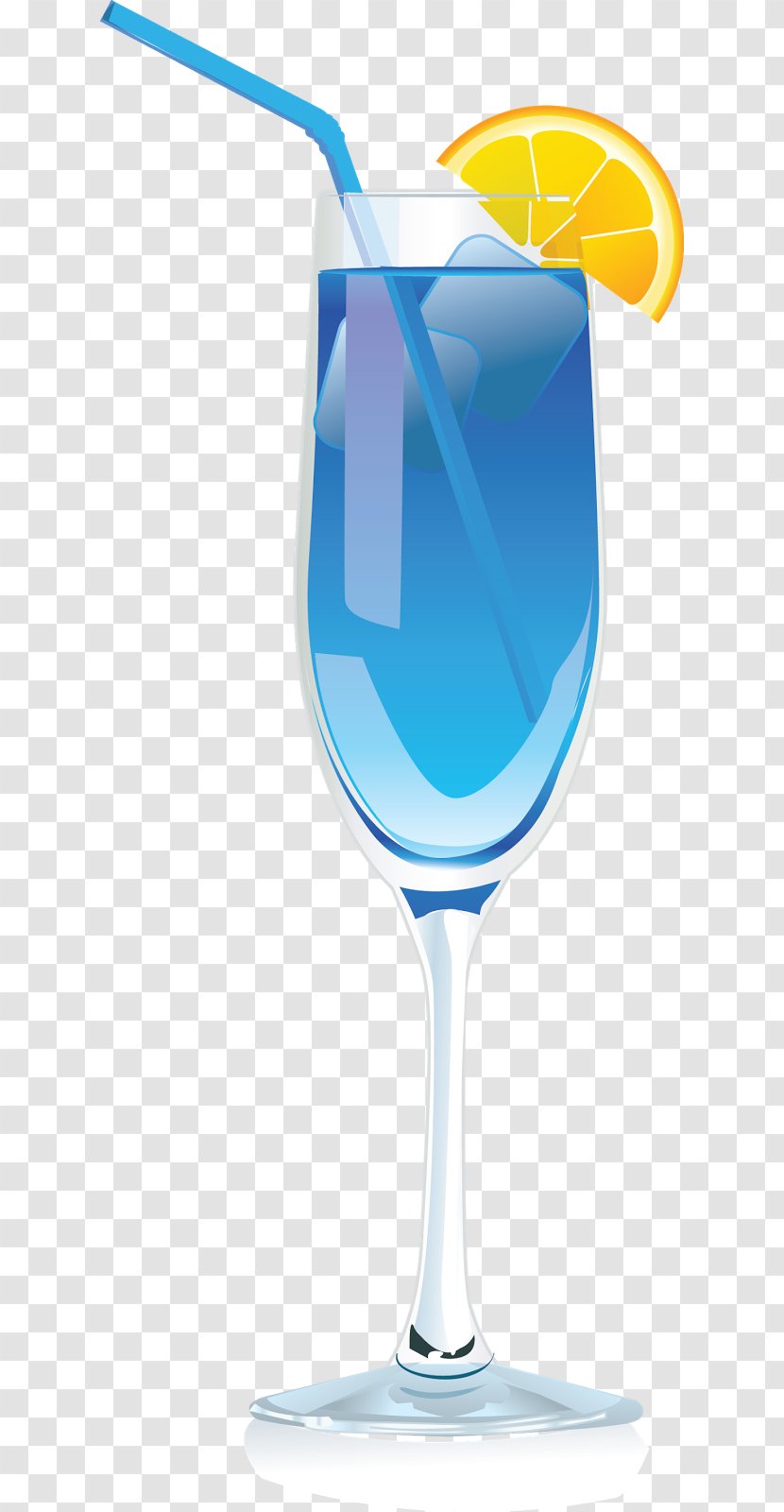 Blue Hawaii Cocktail Garnish Coca-Cola Cherry Margarita - Wine Glass - Drink Transparent PNG