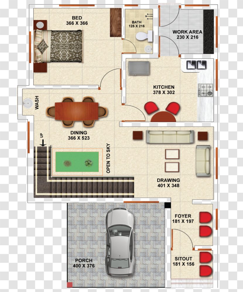 Floor Plan Vazhayila House Villa - Home - Design Transparent PNG