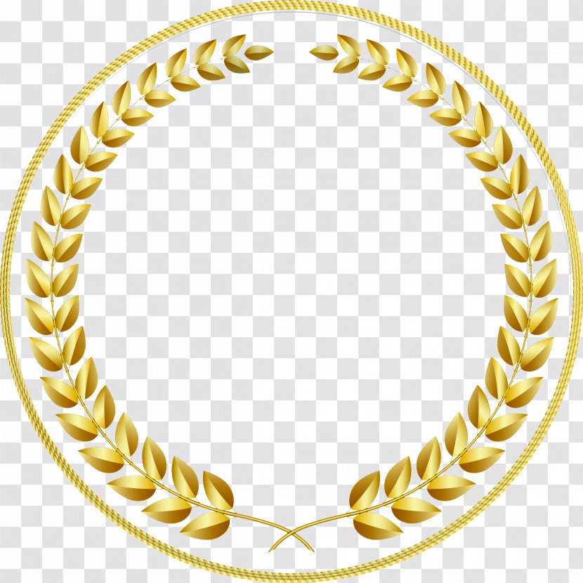 Common Wheat Logo - Gold - Circular Border Transparent PNG