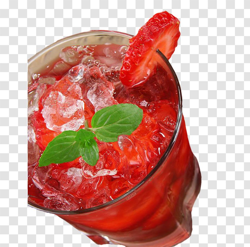 Mojito Cocktail Gimlet Strawberry Juice - Highball Glass Transparent PNG