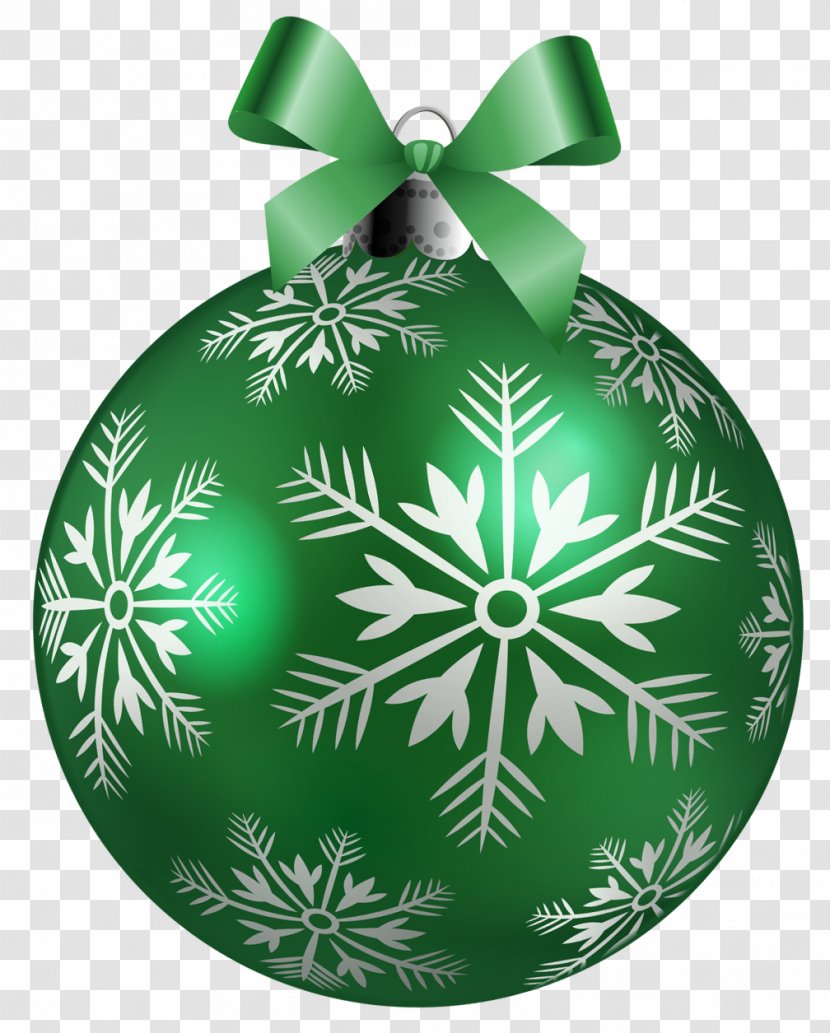 Christmas Ornament Clip Art - Large Green Ball Clipart Picture Transparent PNG