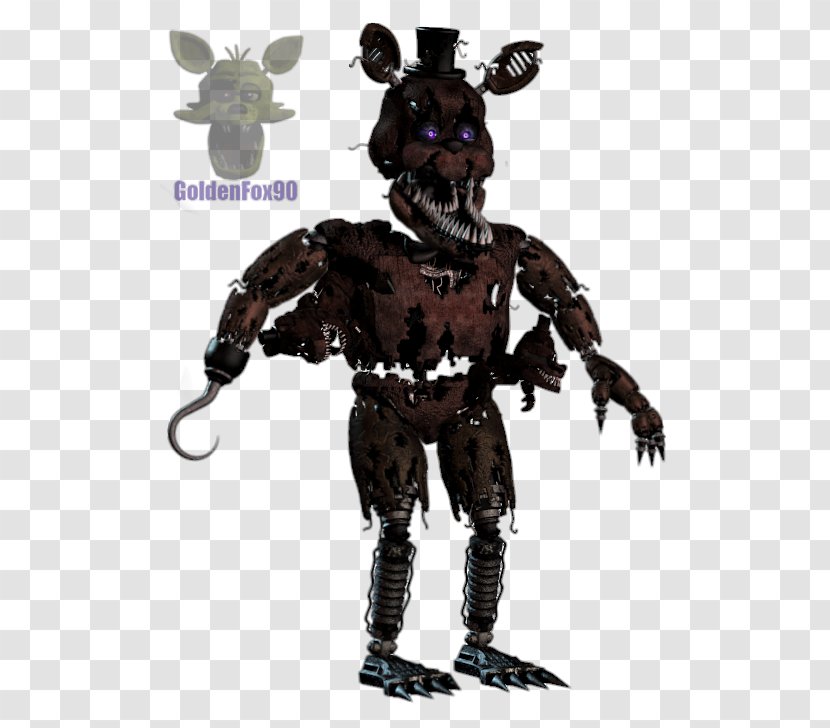 Five Nights At Freddy's 4 Action & Toy Figures Nightmare Stuffed Animals Cuddly Toys - Mythical Creature Transparent PNG