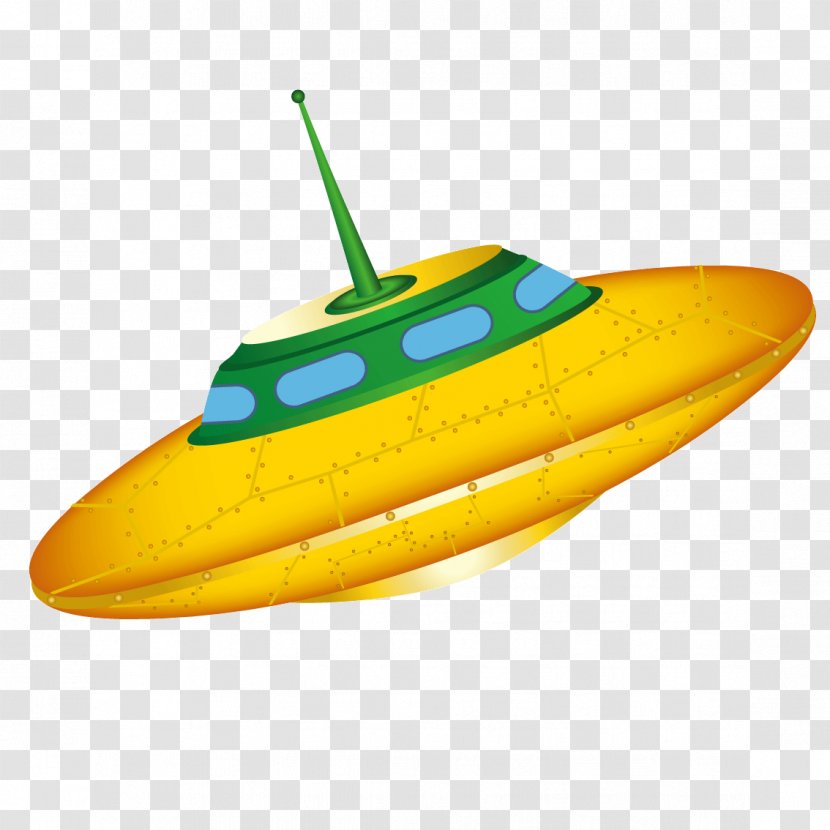 Spacecraft Flying Saucer Extraterrestrial Life Cartoon - Boat - Cute UFO Transparent PNG
