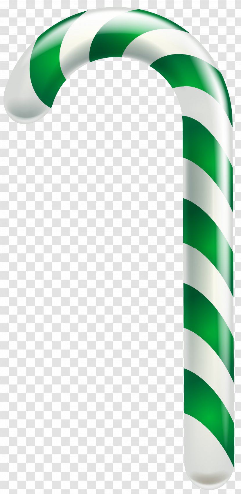 Candy Cane Ribbon Christmas - Mentha Spicata - Green Spearmint CaneTransparent Clip Art Image Transparent PNG