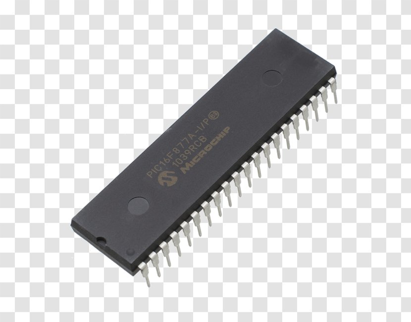 PIC Microcontroller 16F877 Electronics Flash Memory - Transistor Transparent PNG